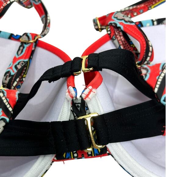 Swimsuits For All Paisley Padded Underwire Bikini Top NWT Size 14 - Picture 7 of 10